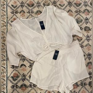 Abercrombie & Fitch Linen Set NWT